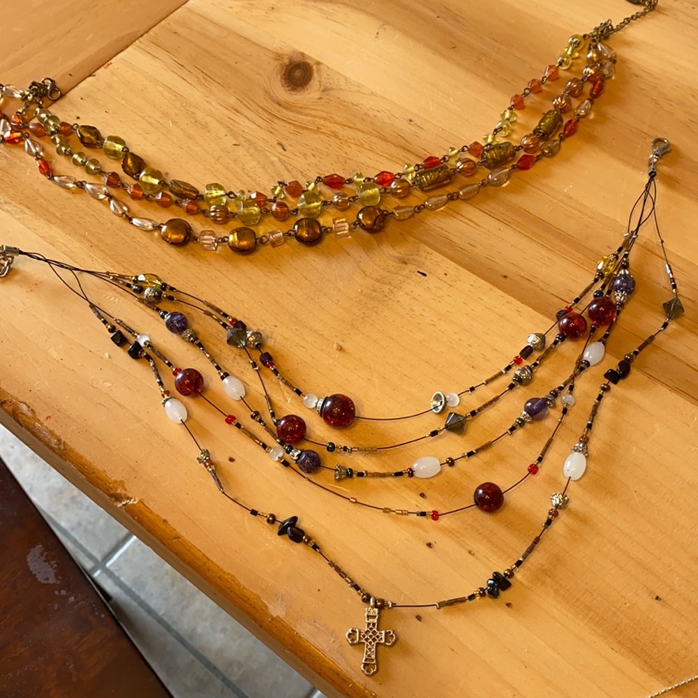 COPY - Beaded necklace with cross